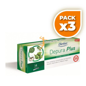 Pack 3x DEPURA PLUS 14 VIALES DIETISA