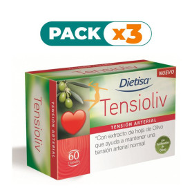Pack 3x TENSIOLIV 60 CÁPSULAS DIETISA