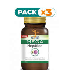 Pack 3x MEGA HEPÁTICO 60 CÁPSULAS DIETISA
