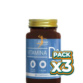 Pack 3x DIETISA VITAMINA D3 60 COMPRIMIDOS DIETISA