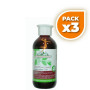 Pack 3x CHAMPÚ HENNA CABELLO CAOBA 300Ml. CORPORE SANO