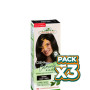 Pack 3x CREMA COLORANTE HENNA NEGRO 80Ml. CORPORE SANO