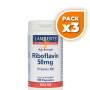Pack 3x RIBOFLAVINA 50Mg. (VITAMINA B2) LAMBERTS