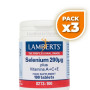 Pack 3x SELENIO 200µg. + VITAMINAS A, C Y E LAMBERTS