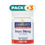 Pack 3x HIERRO 14Mg. (COMO CITRATO) LAMBERTS