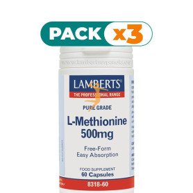 Pack 3x L-METIONINA 500Mg. LAMBERTS
