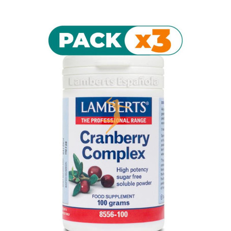 Pack 3x COMPLEJO DE ARÁNDANO CON FOS Y VITAMINA C LAMBERTS