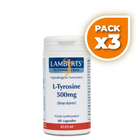 Pack 3x L-TIROSINA 500Mg. LAMBERTS