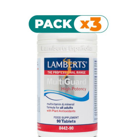 Pack 3x MULTIGUARD 90 TABLETAS LAMBERTS