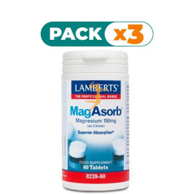 Pack 3x MAGABSORB 60 TABLETAS LAMBERTS