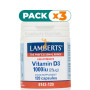 Pack 3x VITAMINA D 1000 IU 120TAB LAMBERTS