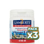 Pack 3x VITAMINA E NATURAL 400UI 60 TABLETAS LAMBERTS