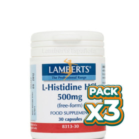 Pack 3x L-HISTIDINA HCI 500Mg. LAMBERTS