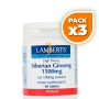 Pack 3x GINSENG SIBERIANO 1500Mg. LAMBERTS