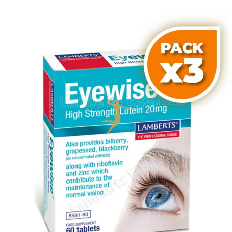 Pack 3x EYEWISE 60 TABLETAS LAMBERTS