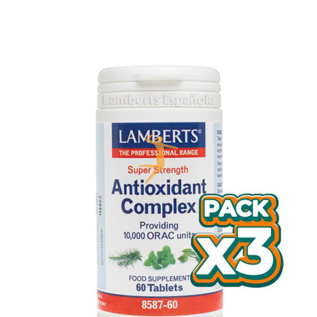 Pack 3x COMPLEJO DE ANTIOXIDANTES ALTA POTENCIA LAMBERTS