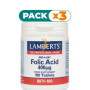 Pack 3x ÁCIDO FÓLICO 400µg. LAMBERTS