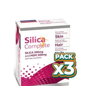 Pack 3x SILICA COMPLETE (CABELLO, PIEL Y UÑAS) 60 TABLETAS LAMBERTS