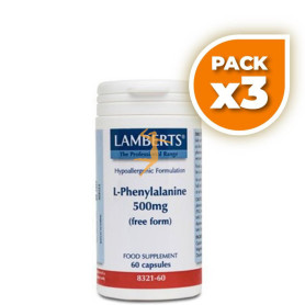 Pack 3x L-FENILALANINA 500Mg. LAMBERTS