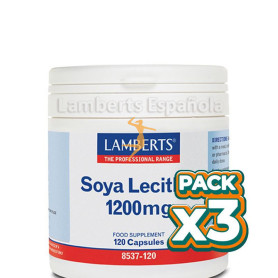 Pack 3x LECITINA DE SOJA 1200Mg. LAMBERTS