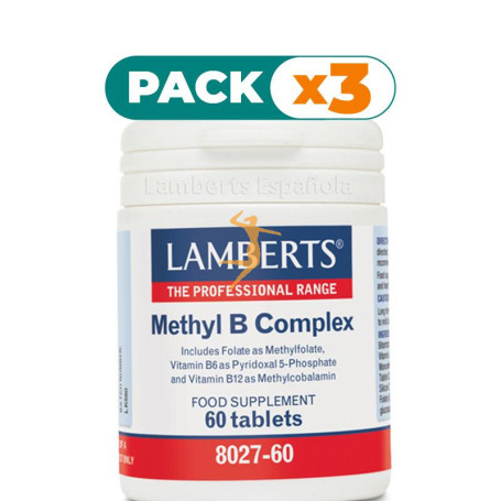 Pack 3x METHYL B COMPLEX 60 TABLETAS LAMBERTS