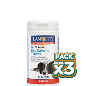 Pack 3x TABLETAS CALMANTES PARA PERROS 90 TABLETAS