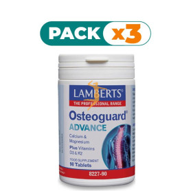 Pack 3x OSTEOGUARD ADVANCE 90 TABLETAS LAMBERTS