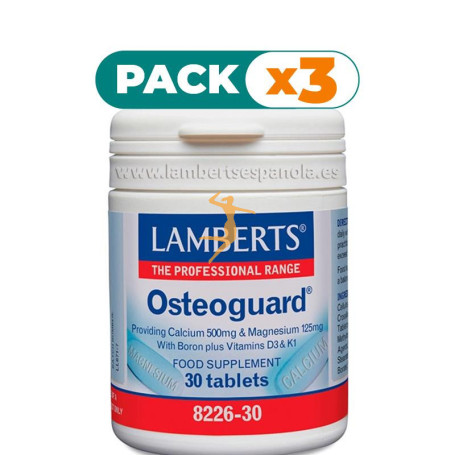 Pack 3x OSTEOGUARD 30 TABLETAS LAMBERTS