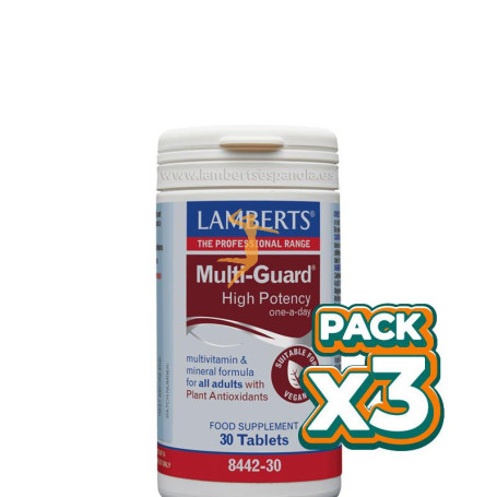 Pack 3x MULTI-GUARD 30 TABLETAS LAMBERTS