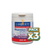 Pack 3x MAGNESIO 375 60 TABLETAS LAMBERTS
