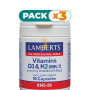 Pack 3x VITAMINAS D3 2000UI Y K2 90MCG 90 CÁPSULAS LAMBERTS