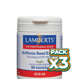 Pack 3x EXTRACTO DE SEMILLAS DE GRIFONNIA 60 COMPRIMIDOS LAMBERTS