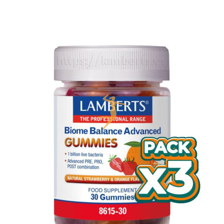 Pack 3x BIOME BALANCE ADVANCE 60 GOMINOLAS LAMBERTS