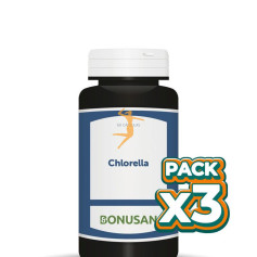 Pack 3x CHLORELLA 60 CÁPSULAS VEGETALES BONUSAN