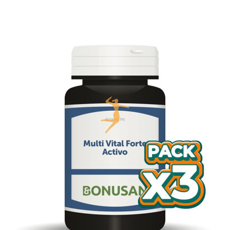 Pack 3x MULTI VITAL FORTE ACTIVO 60 TABLETAS BONUSAN