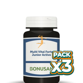 Pack 3x MULTI VITAL FORTE JUNIOR ACTIVO 60 CÁPSULAS BONUSAN