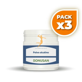 Pack 3x POLVO ALCALINO 120Gr. BONUSAN