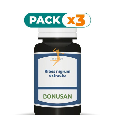 Pack 3x RIBES NIGRUM EXTRACTO 60 CÁPSULAS BONUSAN