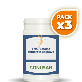 Pack 3x TMG/BETAINA EN POLVO 125Gr. BONUSAN