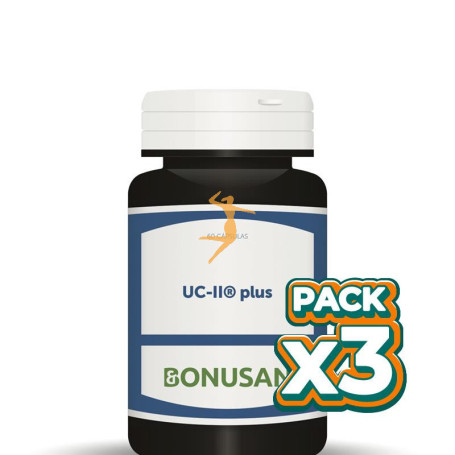 Pack 3x UC-II PLUS 60 CÁPSULAS BONUSAN
