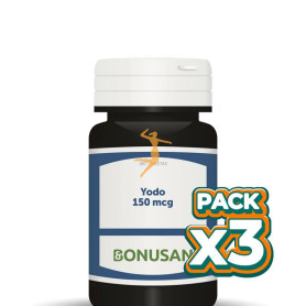 Pack 3x YODO 150Mcg. 180 TABLETAS BONUSAN
