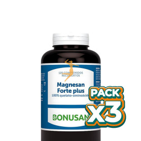Pack 3x MAGNESAN FORTE PLUS 120 COMPRIMIDOS BONUSAN