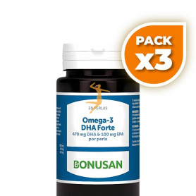 Pack 3x OMEGA 3 DHA FORTE 30 PERLAS BONUSAN