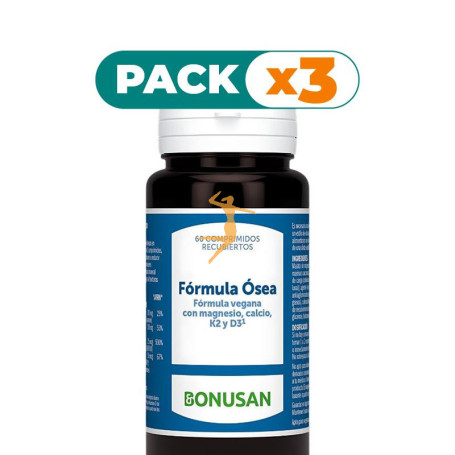 Pack 3x FÓRMULA ÓSEA 60 COMPRIMIDOS BONUSAN
