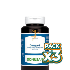 Pack 3x OMEGA-3 90 PERLAS BONUSAN