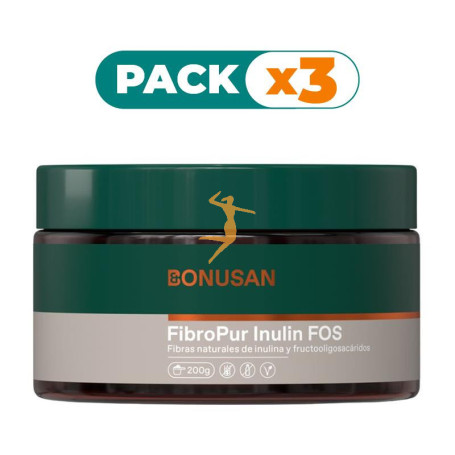 Pack 3x FIBROPUR INULIN FOS 200G BONUSAN