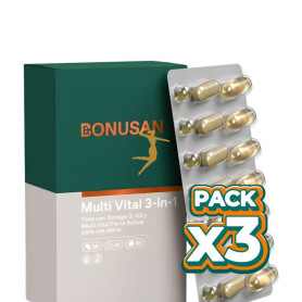 Pack 3x MULTI VITAL 3-IN-1 84 COMPRIMIDOS BONUSAN