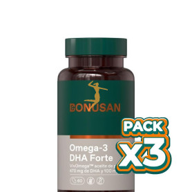 Pack 3x OMEGA-3 DHA FORTE 60 PERLAS BONUSAN