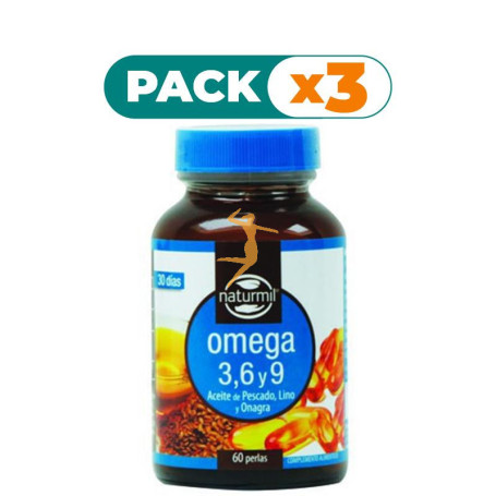 Pack 3x OMEGA 3-6-9 60 PERLAS NATURMIL