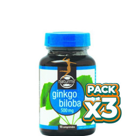 Pack 3x GINKGO BILOBA 500Mg. 90 COMPRIMIDOS NATURMIL